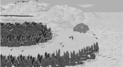 Vista de la zona de la desembocadura del rio Mala